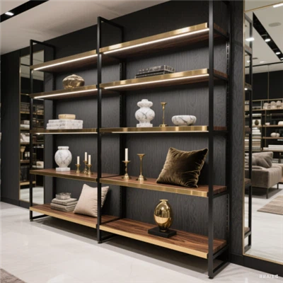 قفسه چوبی نمایشگر-